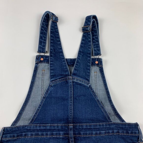 Old Navy Dark Wash Stretch Denim Short-Alls M - Picture 6 of 6
